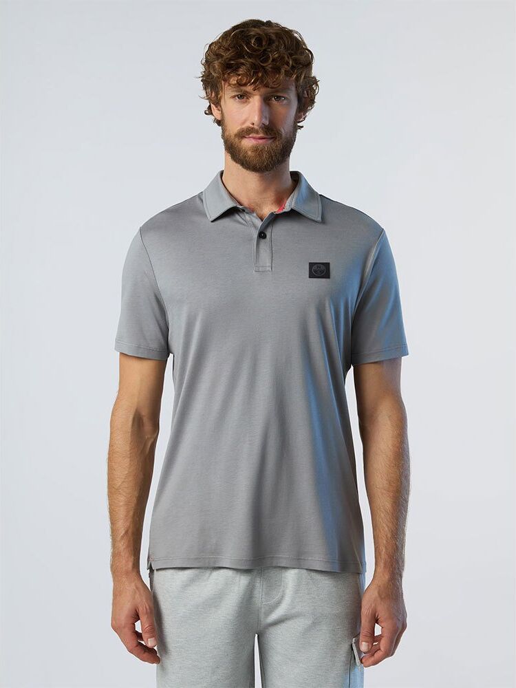 North Sails Tencel Jersey Short Sleeve Polo Grigio M Uomo Grigio M