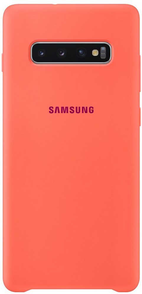 Samsung Galaxy S10+ Silicone Case Cover Arancione Arancione One Size