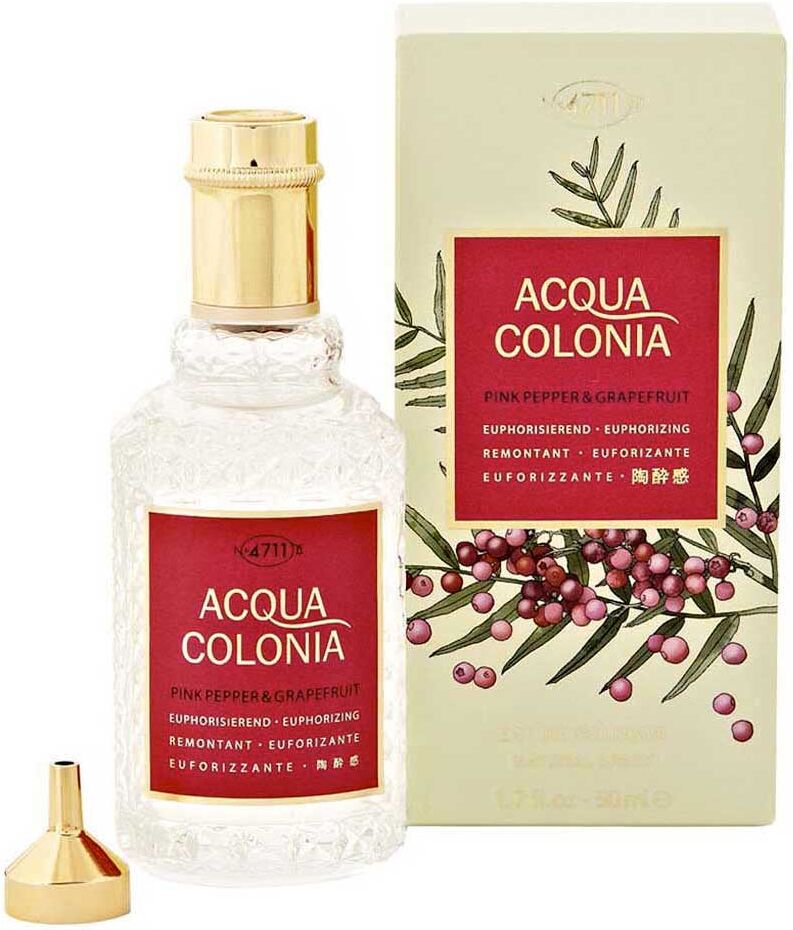 4711 Fragrances 711 Fragrances Acqua Cologne Pink Pepper Grapefruit Eau De Cologne 50ml Unisex Perfume Trasparente  Donna Trasparente One Size