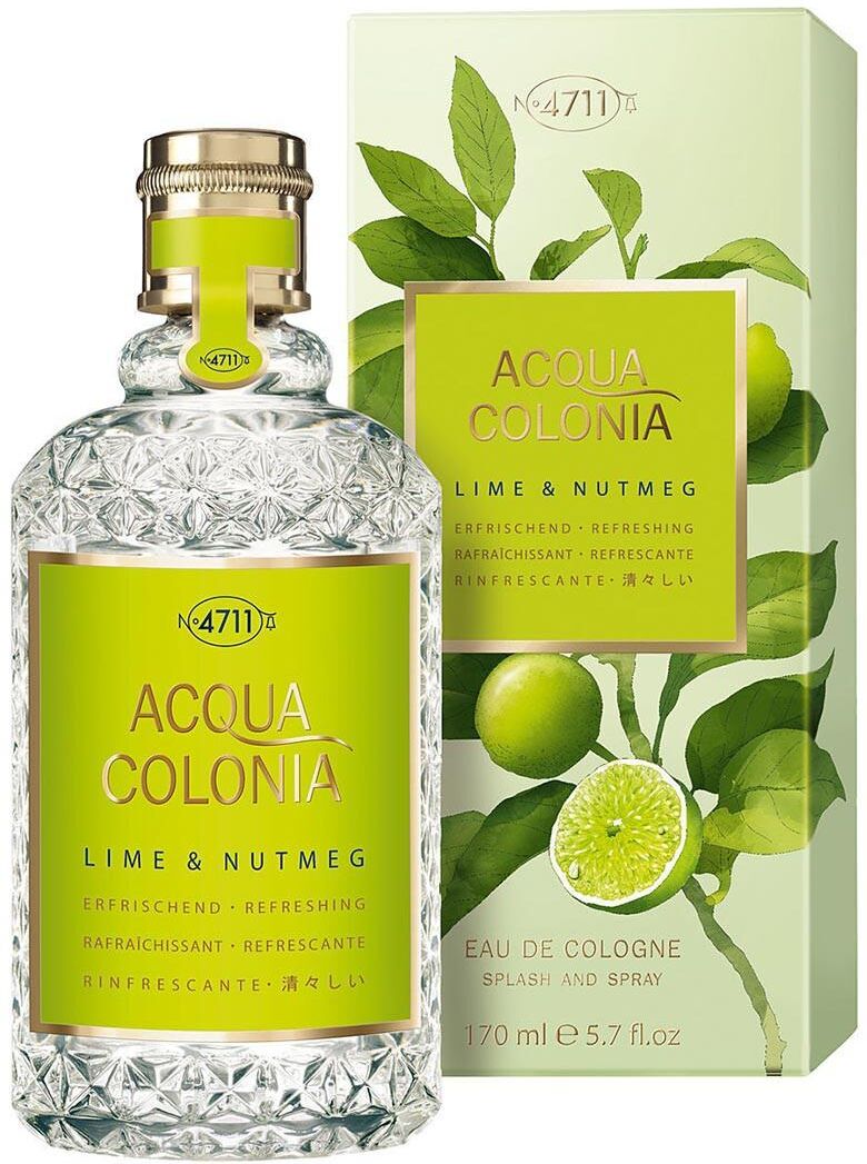 4711 Fragrances 711 Fragrances Acqua Colonia Lime Nutmeg Natural Spray Eau De Cologne 50ml Perfume Trasparente  Donna Trasparente One Size