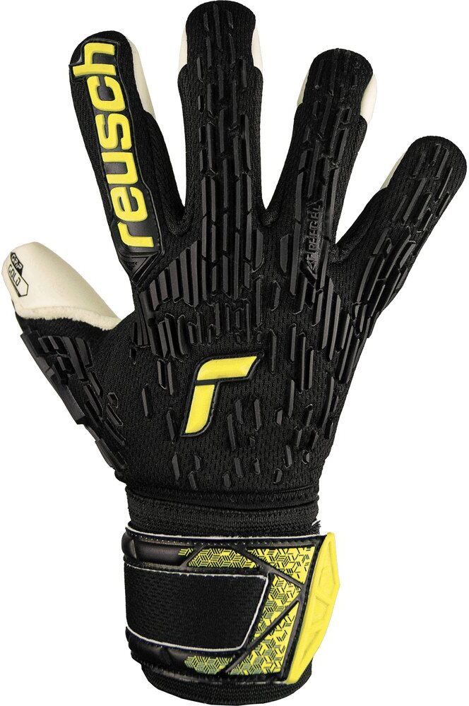 Reusch Attrakt Freegel Gold Finger Support Junior Goalkeeper Gloves Nero 6