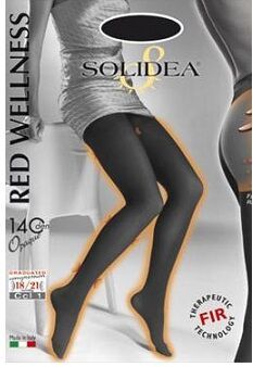 Solidea By Calzificio Pinelli Red Wellness 140 Opaque  Nero 3-Ml Solidea By Calzificio Pinelli Red Wellness 140 Opaque  Nero 3-Ml