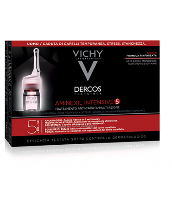Vichy Dercos Aminexil Fiale 21 Uomo 6 Ml