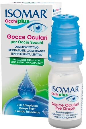 Euritalia Pharma (Div.Coswell) Isomar Occhi Plus Gocce Oculari Per Occhi Secchi All'Acido Ialuronico 0,25% 10 Ml Euritalia Pharma (Div.Coswell) Isomar Occhi Plus Gocce Oculari Per Occhi Secchi All'Acido Ialuronico 0,25% 10 Ml