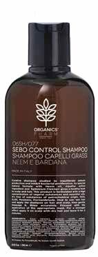Sma Srl Organics Pharm Sebo Control Shampoo Neem Oil And Alpaflor