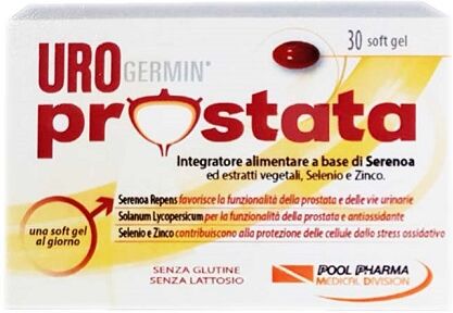 Pool Pharma Srl Pool Pharma Urogermin Prostata Integratore Alimentare 30 Softgel Pool Pharma Srl Pool Pharma Urogermin Prostata Integratore Alimentare 30 Softgel
