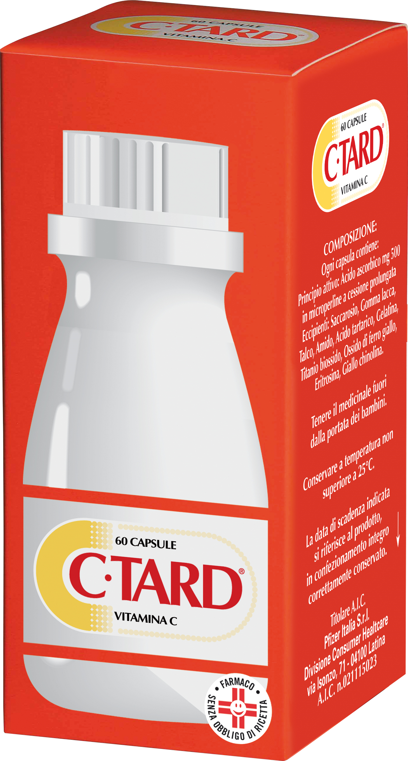Pfizer Italia Srl C-Tard 500 Mg Carenza Vitamina C 60 Capsule Rilascio Prolungato Pfizer Italia Srl C-Tard 500 Mg Carenza Vitamina C 60 Capsule Rilascio Prolungato