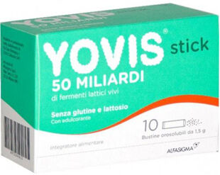 Alfasigma Spa Yovis Stick Fermenti Lattici 50 Miliardi Intestino 10 Bustine