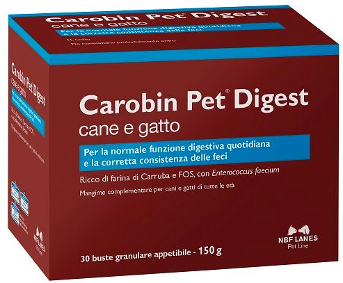 N.B.F. Lanes Srl Carobin Pet Digest Granulare 30 Buste Da 5 G N.B.F. Lanes Srl Carobin Pet Digest Granulare 30 Buste Da 5 G