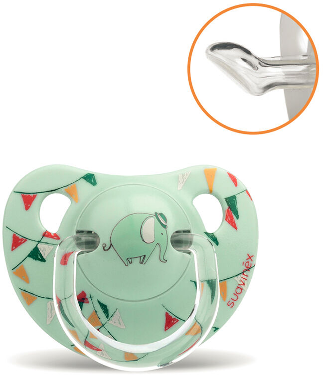 Exclusivas Rimar S.L. Suavinex Succhietto Anatomico S 6/18 Mesi Elefante Verde Exclusivas Rimar S.L. Suavinex Succhietto Anatomico S 6/18 Mesi Elefante Verde
