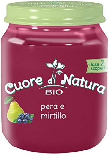 Heinz Italia Spa Cuore Di Natura Omogeneizzato Pera & Mirtillo Bio 110 G