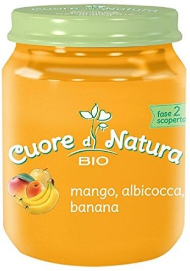 Heinz Italia Spa Cuore Di Natura Omogeneizzato Mango Albicocca Banana Bio 110 G Heinz Italia Spa Cuore Di Natura Omogeneizzato Mango Albicocca Banana Bio 110 G