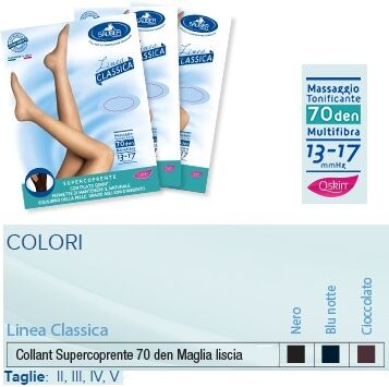 Desa Pharma Srl Sauber Collant 70 Denari Super Coprente Maglia Liscia Blu 2 Linea Classica