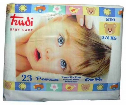 Silc Spa Trudi Baby Care Pannolini Mini 3/6 Silc Spa Trudi Baby Care Pannolini Mini 3/6