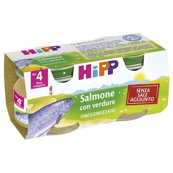 Hipp Italia Srl Hipp Omogeneizzato Salmone Con Verdure 2x80 G