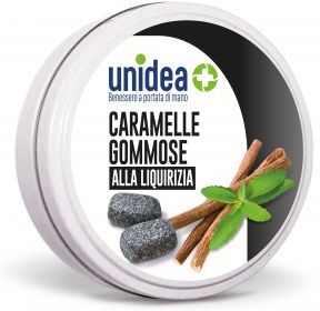 Unico Spa Unidea Caramelle Gommose Liquirizia 40g Unico Spa Unidea Caramelle Gommose Liquirizia 40g