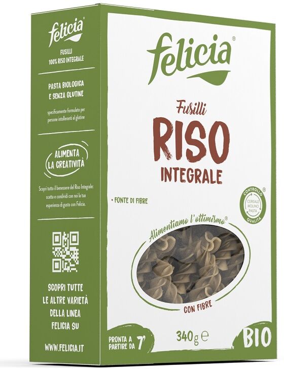 Molino Andriani Srl Felicia Bio Riso Integrale Fusilli 340 G Molino Andriani Srl Felicia Bio Riso Integrale Fusilli 340 G