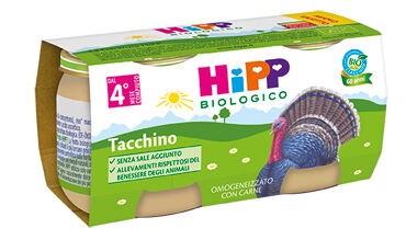 Hipp Italia Srl Hipp Bio Hipp Bio Omogeneizzato Tacchino 2x80 G