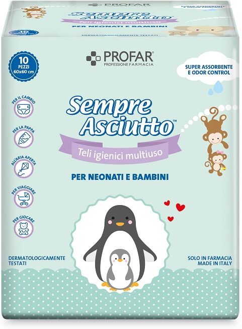 Federfarma.Co Spa Sempre Asciutto Teli Igienici Multiuso 10 Pezzi Profar Federfarma.Co Spa Sempre Asciutto Teli Igienici Multiuso 10 Pezzi Profar