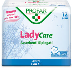 Federfarma.Co Spa Ladycare Assorbenti Notte Ali 12 Pezzi Profar