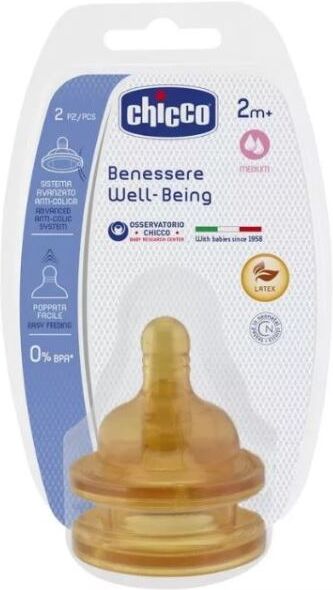 Chicco Tettarella Well Being 2 Mesi+ Adj Lattice 2 Pezzi Chicco Tettarella Well Being 2 Mesi+ Adj Lattice 2 Pezzi