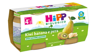 Hipp Italia Srl Hipp Bio Omogeneizzato Kiwi Banana Pera 100% 2x80 G