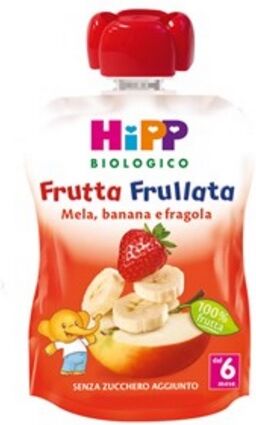 Hipp Italia Srl Hipp Bio Frutta Frullata Mela Banana Fragola 90 G Hipp Italia Srl Hipp Bio Frutta Frullata Mela Banana Fragola 90 G