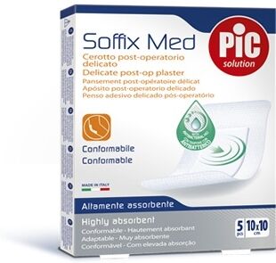 Artsana Spa Cerotto Pic Soffix Med In Tnt Con Tampone Centrale Assorbente Sterile Monouso 10x10 Cm Antibatterico 5 Pezzi Artsana Spa Cerotto Pic Soffix Med In Tnt Con Tampone Centrale Assorbente Sterile Monouso 10x10 Cm Antibatterico 5 Pezzi