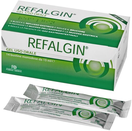 Farma-Derma Srl Refalgin Gel Orosolubile Antireflusso 14 Bustine 15 Ml Farma-Derma Srl Refalgin Gel Orosolubile Antireflusso 14 Bustine 15 Ml