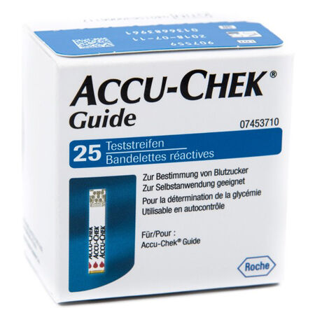 Roche Diabetes Care Italy Spa Accu-Chek Guide 25 Strips Retail Strisce Per La Misurazione Della Glicemia Accu-Chek Guide 25 Pezzi Cod Retail