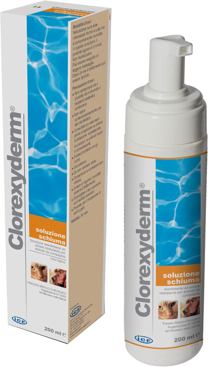 I.C.F. Ind.Chimica Fine Srl Clorexyderm Soluzione Schiuma 200 Ml I.C.F. Ind.Chimica Fine Srl Clorexyderm Soluzione Schiuma 200 Ml