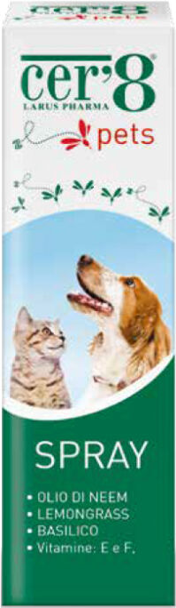 Larus Pharma Srl Cer'8 Pets Spray 100 Ml Larus Pharma Srl Cer'8 Pets Spray 100 Ml
