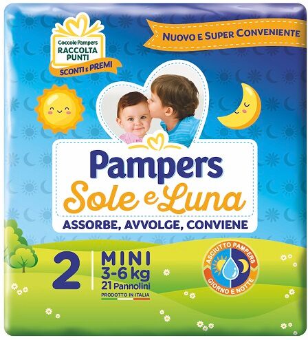 Fater Spa Pannolino Per Bambino Pampers Sole & Luna Flash Mini 21 Pezzi Fater Spa Pannolino Per Bambino Pampers Sole & Luna Flash Mini 21 Pezzi