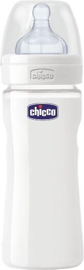 Chicco Biberon Well Being In Vetro Non Decoratorato Da 240 Ml Normal Silicone Chicco Biberon Well Being In Vetro Non Decoratorato Da 240 Ml Normal Silicone