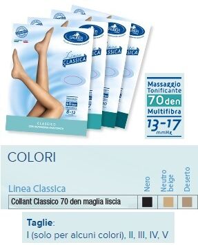 Desa Pharma Srl Sauber Collant 70 Denari Maglia Liscia Nero 3 Linea Classica Desa Pharma Srl Sauber Collant 70 Denari Maglia Liscia Nero 3 Linea Classica