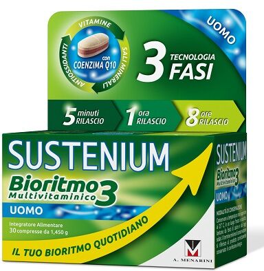 A.Menarini Ind.Farm.Riun.Srl Sustenium Bioritmo3 Uomo Adulto 30 Compresse A.Menarini Ind.Farm.Riun.Srl Sustenium Bioritmo3 Uomo Adulto 30 Compresse
