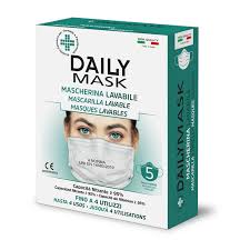 diva international srl daily mask mascherina lavabile adulti 5 pezzi