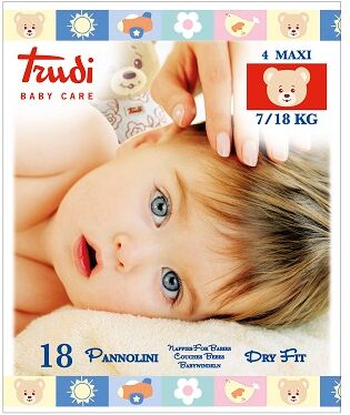 Silc Spa Trudi Baby Care Pannolino Dry Fit Maxi 7/18 Kg 18 Pezzi Silc Spa Trudi Baby Care Pannolino Dry Fit Maxi 7/18 Kg 18 Pezzi
