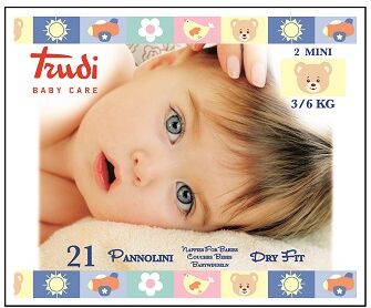 Silc Spa Trudi Baby Care Pannolini Dry Fit Mini 3/6 Kg 21 Pezzi Silc Spa Trudi Baby Care Pannolini Dry Fit Mini 3/6 Kg 21 Pezzi