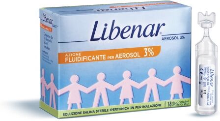 Perrigo Italia Srl Libenar 18 Fiale Aerosol Ipertoniche 3% Perrigo Italia Srl Libenar 18 Fiale Aerosol Ipertoniche 3%