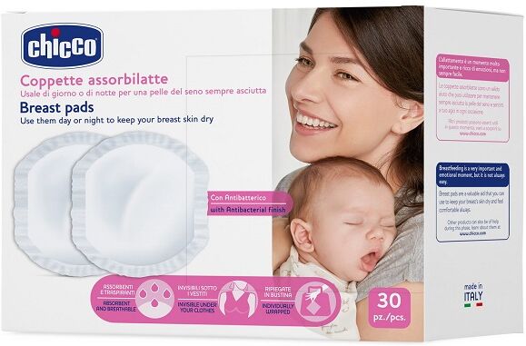 Chicco Coppetta Assorbilatte Antibatterica 30 Pezzi Chicco Coppetta Assorbilatte Antibatterica 30 Pezzi