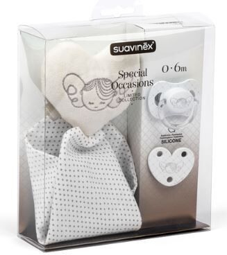 Exclusivas Rimar S.L. Suavinex White Set Succhietto + Clip + Doudou Exclusivas Rimar S.L. Suavinex White Set Succhietto + Clip + Doudou