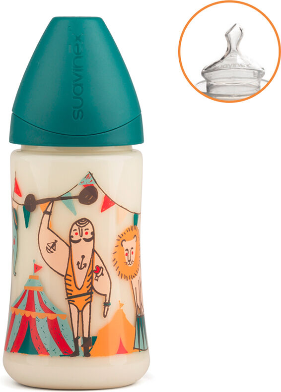 Exclusivas Rimar S.L. Suavinex Biberon 270 Anatomico S M1m Forzuto Verde Exclusivas Rimar S.L. Suavinex Biberon 270 Anatomico S M1m Forzuto Verde