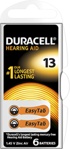 Procter & Gamble Srl Duracell Easy Tab 13 Arancio Batteria Per Apparecchio Acustico