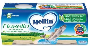 Mellin Omogeneizzato Nasello 2 X 80 G Mellin Omogeneizzato Nasello 2 X 80 G