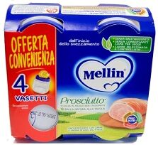 Mellin Omogeneizzato Prosciutto 4 X 80g Mellin Omogeneizzato Prosciutto 4 X 80g