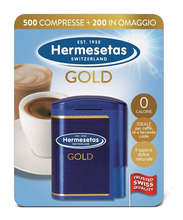 Bracco Spa Div.Farmaceutica Hermesetas Gold 500+200 Compresse 35 G Bracco Spa Div.Farmaceutica Hermesetas Gold 500+200 Compresse 35 G