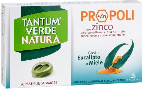 Angelini Spa Tantum Verde Natura Pastiglie Gommose Eucalipto & Miele 30 G Angelini Spa Tantum Verde Natura Pastiglie Gommose Eucalipto & Miele 30 G