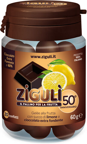 Falqui Prodotti Farmac. Srl Ziguli Gelee Gusto Limone E Cioccolato Fondente 60% 20 Confetti 60 G Falqui Prodotti Farmac. Srl Ziguli Gelee Gusto Limone E Cioccolato Fondente 60% 20 Confetti 60 G