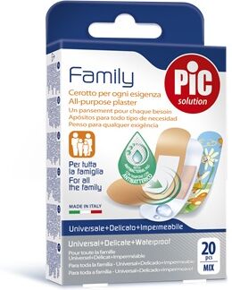 Pikdare Srl Cerotto Pic Strip Family 20 Pezzi Antibatterico Con Tampone Pikdare Srl Cerotto Pic Strip Family 20 Pezzi Antibatterico Con Tampone